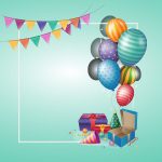 دانلود پس زمینه فلت تولد